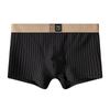 Ropa interior de seda de hielo para hombre Huajielong nueva, color sólido, venta al por mayor, cintura media, talla grande, transpirable, boxer briefs para hombre, se puede entregar en su nombre