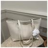 Bolsa tote casual vintage feminina 2024 inverno estilosa nova cor sólida elegante axila cor sólida bolsa tote bolsa de ombro