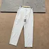 Pantalones deportivos casuales para hombre de color gris claro, cintura elástica, alta elasticidad, ligeros, tipo piel de hielo, secado rápido, para exteriores, doble cremallera, ropa de trabajo