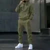 Nuevo Traje con Capucha de Color Sólido para Hombre Primavera y Otoño 2026 Ropa Deportiva Juvenil Europea y Americana Sudadera Multibolsillos Ropa de Trabajo