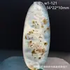 Colgante de Calcedonia Oceánica de Piedra Natural, Piedra Exquisita con Paisajes y Patrones Florales, Colgante de Ágata Versátil para Hombres y Mujeres, Artículo de Regalo 1W