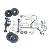 Carrinho de Mão Plano de Quatro Rodas Elétrico com Guidão Chassi Conjunto Completo de Acessórios Eixo Traseiro Eixo Dianteiro Versão Modificada Montagem do Chassi do Carrinho de Lanches