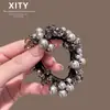 2026 Trendy Nuevo Lazo de Perlas de Lujo para el Cabello para Mujer, Banda Elástica de Alta Elasticidad para Cola de Caballo, Cuerda para Moño