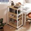 Rack de armazenamento de mesa de computador Piso Multi-Camada Carrinho de Ferro Forjado Rack de Armazenamento Móvel Armário de Armazenamento de Documentos de Escritório