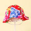 Pañuelo para la cabeza con estampado de flores grandes del noreste Bufanda para bebé Accesorios para actuaciones en hotel Pueblo folclórico Adornos para actuaciones en jardín de infantes Pañuelo triangular