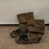 Botas apiladas desmontables de dos vías estilo ballet para mujer, nuevo modelo de verano, botas frescas que aumentan la altura con lazo, zapatos bajos de una sola pieza Mary Jane