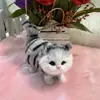 Fabricante Venta al por Mayor Peluche Simulación Animal Modelo Gatito Decoraciones de Escritorio Ventana Decoración del Hogar Regalos de Vacaciones