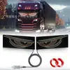 Luz Dinámica Ojo de Diablo USB para Coche Transfronteriza Pegatina para Coche Pantalla LED Camión Coche Luz para Parabrisas Delantero y Trasero