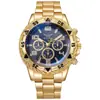 Nuevo Reloj para Hombre de Acero con Esfera Grande Transfronterizo Comercio Exterior Tres Ojos Atmosférico Nuevo Desarrollo Aleación de Acero Hombres Stock Disponible