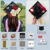 Gorra de Licenciatura Decorada con Flores Kit de Materiales Hecho a Mano DIY Decoración de Tocados de Graduación de Maestría Producto Terminado Infantil Estilo Chino