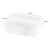 Caja de Almacenamiento de Tarjetas Modelo Transparente Esmerilado con Tapa Clasificación de Tarjetas de Alfabetización Almacenamiento de Botones de Objetos Pequeños Caja de Almacenamiento de Stickers de Papelería