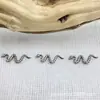 Pendientes Pequeños de Serpiente con Textura de Titanio Astmf-136 Titanio G23 Rosca Interna de Titanio Labio Pulido Piercing para Labio Accesorios de Joyería para Piercing Cabeza