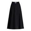 Falda A-line fluida, moderna, elegante, de bajo amplio para mujer, nueva de otoño 2026, de cintura alta, corte ajustado, adelgazante