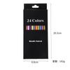 Lápiz Arcoíris de Madera Negra 7 Colores Mismo Color de Mina Lápiz Colorido Regalo Creativo para Niños Pintura Graffiti Lápiz Arcoíris Impresión de Logotipo