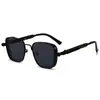 Gafas de Sol Futuristas Cyberpunk con Sentido Tecnológico Uv400 Marco Metálico Grande Cuadrado Hombres Gafas Steampunk Con Resorte