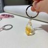 Chaveiro pingente de concha acrílico transparente transfronteiriço para carro bolsa joias acessórios presentes atacado