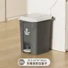 Papelera Grande de Pedal con Tapa para Uso Comercial, Sanitario, Cocina, Restaurante, Gran Capacidad, Uso Doméstico, Contenedor de Basura para Exteriores