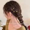 Presilha de Cabelo Coração com Laço para Mulheres, Presilha Lateral Suave e Versátil para Franja, Presilha de Franja Nova de Alta Qualidade Fresca e Doce