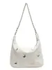 Bolsa Casual de Tecido Macio Grande Capacidade Feminina 2024 Nova Chegada Popular Versátil Bolsa Transversal Elegante para o Dia a Dia Bolsa de Ombro Tote