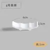Vajilla de Hotel Soporte para Palillos de Cerámica Blanca Pura Doble Propósito Soporte para Palillos Multiusos Almohada para Palillos Soporte para Palillos Soporte para Cucharas Borde Blanco Dorado