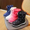 Botas de Neve de Inverno para Crianças com Forro de Lã Espessadas 2024 Novas Resistentes ao Frio do Nordeste Botas Grandes de Algodão para Meninos e Meninas Botas de Algodão Impermeáveis