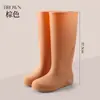 Botas de Chuva Femininas Antiderrapantes para Primavera e Verão, Botas Altas para Temporada Chuvosa, Botas de Trabalho Britânicas, Sapatos de Borracha da Moda, Sapatos Aquáticos Femininos 37, Botas de Água para Maré Alta
