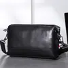 Novo couro genuíno homens Crossbody Bag casual All-match bolsa de ombro vertical camada superior Cowhide pequena mochila feminina bolsa de telefone móvel na moda