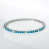 Pulseira Tennis de Aço Titânio 316 Linha Única com Zircônia, Totalmente Cravejada com Diamantes, Aço Inoxidável Deslumbrante, Não Desbota, Joia de Nicho de Luxo Leve