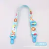 Presilha para Lenço de Bebê Presilha Anti-queda para Limpar Baba de Bebê Presilha de Papel Higiênico Ajustável de Desenho Animado Presilha para Lancheira