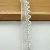 Acabamento em Organza com Lantejoulas Onduladas Solúveis em Água, Renda com Strass e Tiras de Tecido para Bordas Laterais de Roupas e Calças, Acessórios Atacado