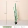 Planta Artificial de Cactus Columna del Desierto para Paisajismo Verde Interior y Exterior, Planta en Maceta de Pie para Escaparates de Centros Comerciales, Simulación de Alta Calidad