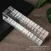 Tijolo de vidro transparente bolha cor parede divisória sólido quadrado hot melt tijolo Cristal padrão gelo super branco bar fábrica bloco