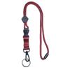 Cordón Negro Resistente para Montañismo al Aire Libre, Llavero Ajustable, Lanyard para Teléfono Móvil, Identificación de Personal, Maestro, Certificado Médico, Hebilla