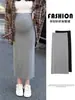 Falda de maternidad sin soporte para la barriga para mujer, estilo delgado para primavera y verano, no oprime el vientre durante el embarazo, adecuada para mujeres menudas, falda inferior que cubre las caderas