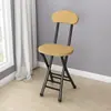 Suministro Directo de Fábrica Silla Plegable Silla de Comedor para el Hogar Silla Sencilla Silla de Ocio con Respaldo Taburete Silla Taburete Redondo Portátil para Adultos