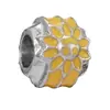 Panjia Nuevo Caliente Oro y Plata Pedrería Amor Trébol de Cuatro Hojas Pato Amarillo Corona Accesorios para Joyería DIY con Cuentas Mano