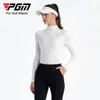 Pgm Ropa de Golf para Mujer Camiseta de Manga Larga Camisa Base Otoño e Invierno Top de Cuello Alto para Mujer Suave y Cómodo