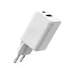 Cargador rápido para teléfono móvil y tableta de nitruro de galio de doble puerto de 45W, estándar europeo, comercio exterior transfronterizo, personalizado, carga rápida Tipo-C