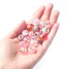 Amazon Set de Pulseras de Cuentas de Dibujos Animados DIY para Niños Caja de Regalo de Cristal Rosa Set DIY de Joyería Infantil