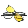 Gafas Deportivas para Exteriores con Lentes Magnéticas Clip-On, Gafas de Sol Polarizadas para Hombres y Mujeres, Gafas de Sol Coloridas de Moda, Monturas para Lentes de Prescripción 2503