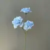 Rosas de Diamante de Tres Cabezas para Decoración de Bodas, Muros de Flores, Salones de Bodas, Flores Artificiales, Decoración del Hogar, Ramos de Rosas al por Mayor