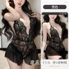 Sansheng Yin Lingerie Sexy Vento Puro de Desejo Peito Pequeno Aberto Renda Perspectiva Panorama Livre de terno 2123