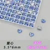 Estojo para Celular Multiacabamento com Borda Chanfrada em Forma de Coração de Cristal K9 Imitado Fundo Plano Acessórios para Nail Art Atacado Pedras de Strass Brilhantes para Nail Art