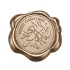 Série de Natal Adesivos de Selo de Cera Bronze Antigo para Envelopes, Convites, Garrafas de Vinho e Decoração de Presentes