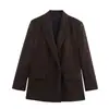 Ropa de Mujer Nueva Primavera 2026 AliExpress Transfronteriza Manga Larga Color Sólido Holgada Casual Traje Chaqueta 7800595