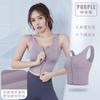 Ropa Interior Deportiva para Mujer Anti-Impactos y Anti-Caídas Cierre Frontal Traje de Yoga para Correr Verano Sujetador de Alta Resistencia Chaleco de Belleza Traje de Fitness