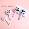 Peine Lindo de Dibujos Animados para Niña Peine de Masaje Portátil Peine Mini con Almohadilla de Aire Peine con Bolsa de Aire de Panda Peine Pequeño para Niñas
