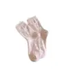 Calcetines gruesos, cálidos, antideslizantes hasta la mitad de la pantorrilla para casa y dormir, suaves y amigables con la piel, calcetines dulces estilo japonés hasta la mitad de la pantorrilla para deportes al aire libre