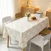 Venta al por mayor para fabricantes Dropshipping de comercio electrónico Mantel de PVC Fresco y Elegante, Hermoso y Fragante, Mantel Impermeable y a Prueba de Aceite, Mantel Redondo