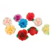 Accesorios de flor de arcilla blanda de 20 mm, cuentas de flor de rosa, color mixto, pulsera DIY, collar, cortina de cuentas, joyería hecha a mano, material de flor